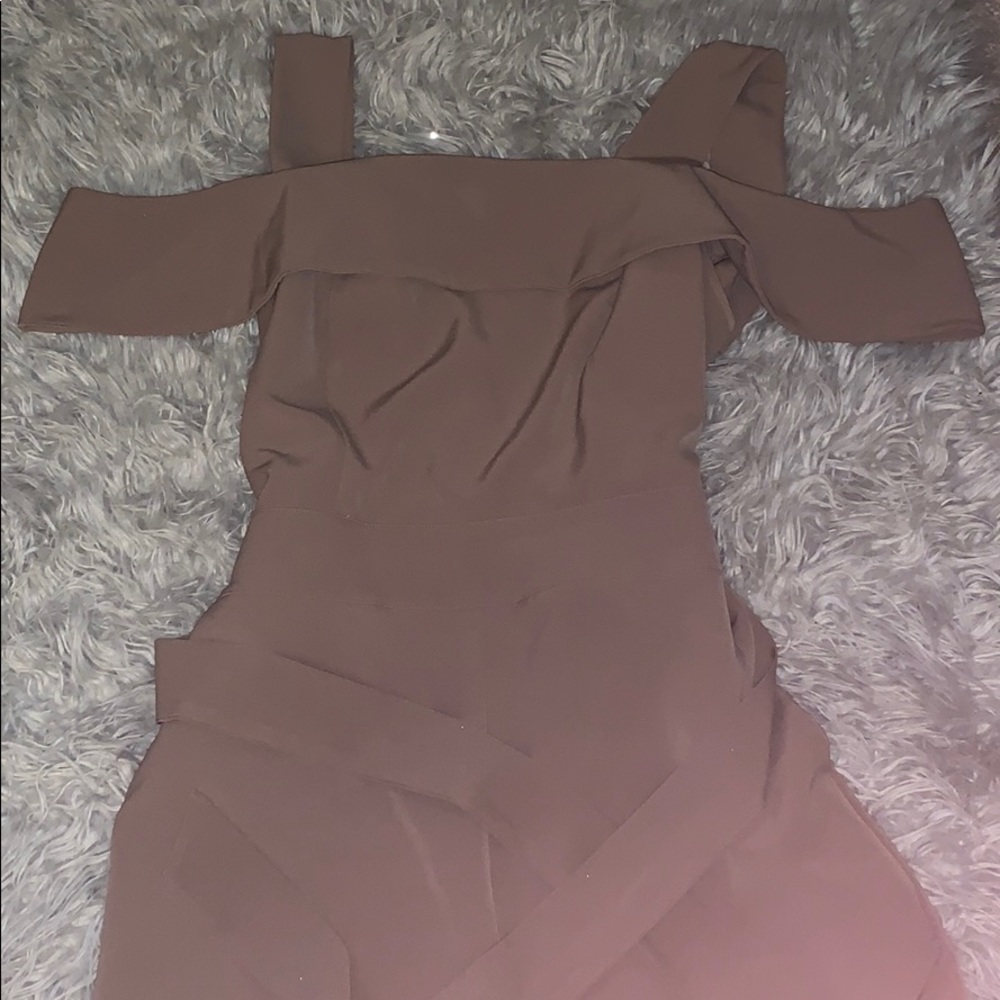 New York & Company Off the Shoulder Jumpsuit